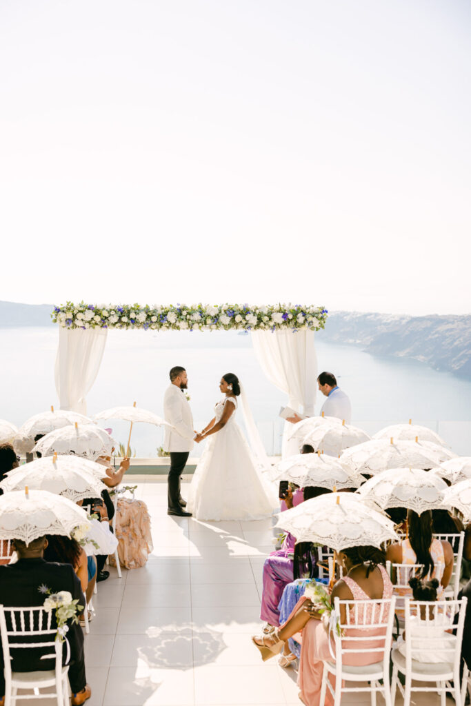 Greek Island Wedding Inspirations  Santorini wedding, Destination wedding  themes, Travel theme wedding