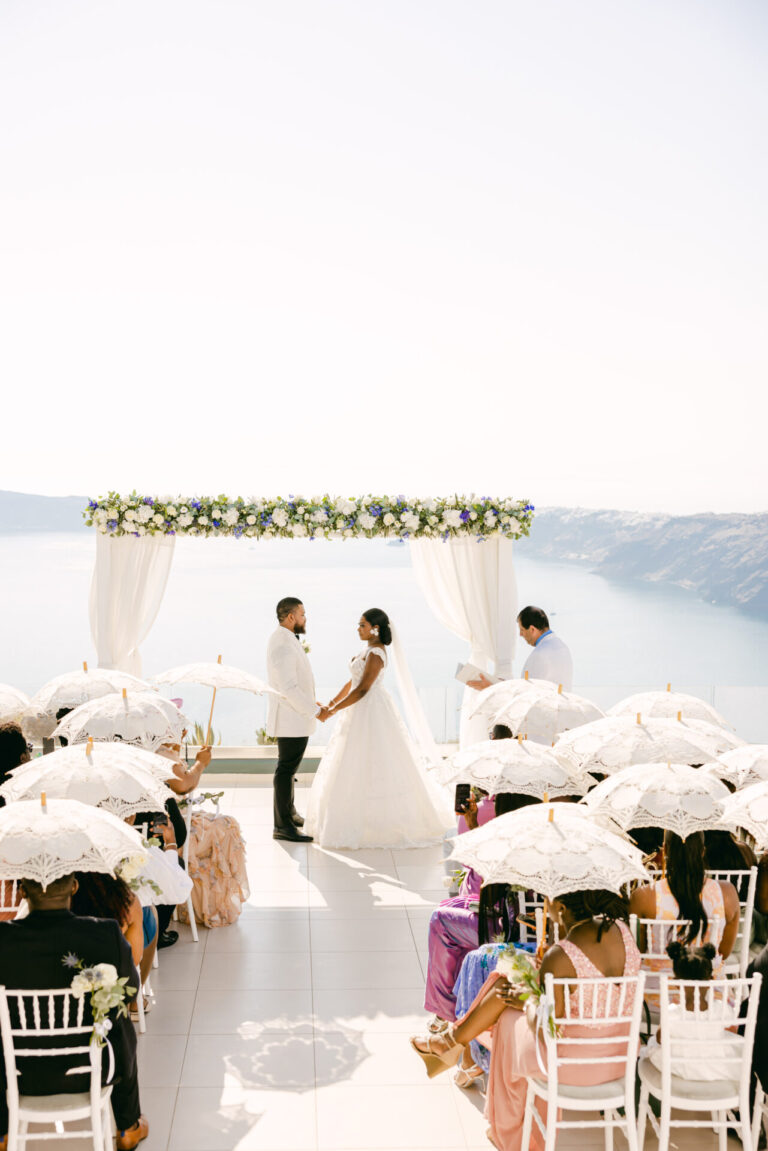 Our Intimate Wedding Ceremony in Santorini, Greece